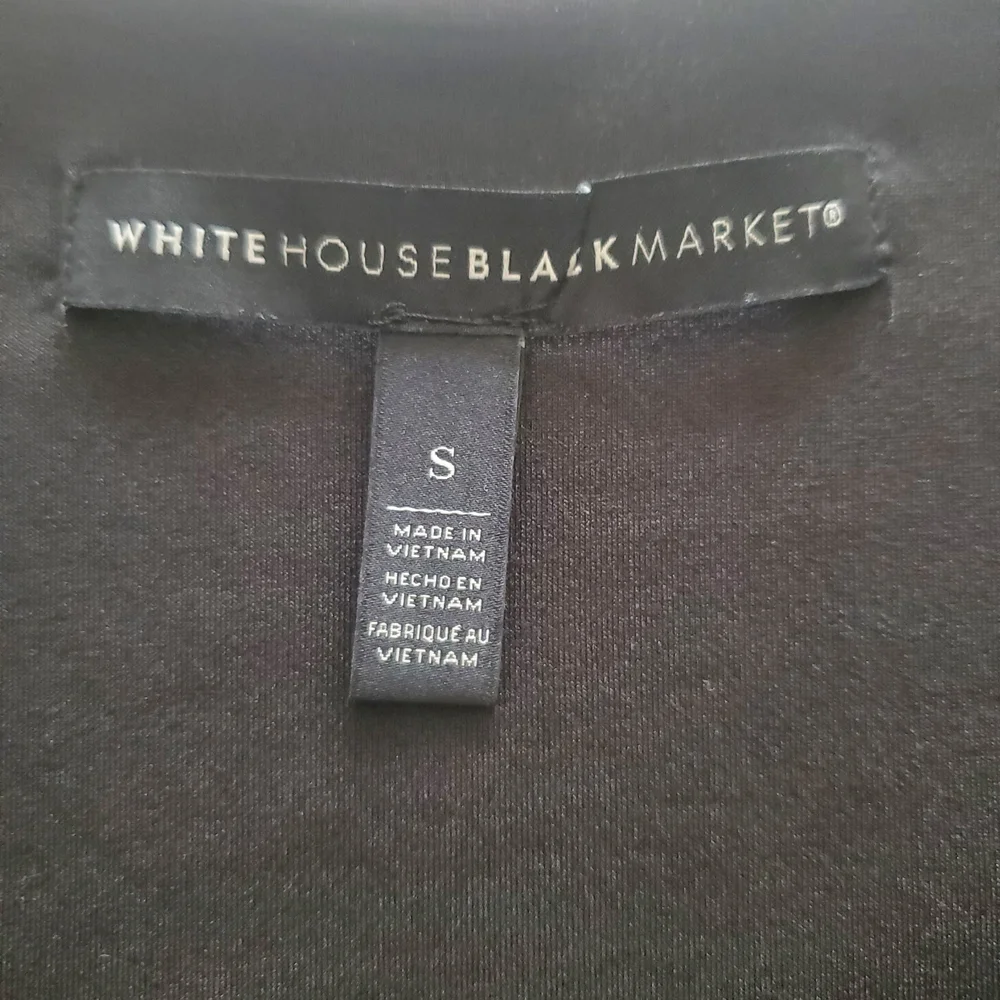 White House Black Market Elegant Black Sleeveless Top - Picture 2 of 6